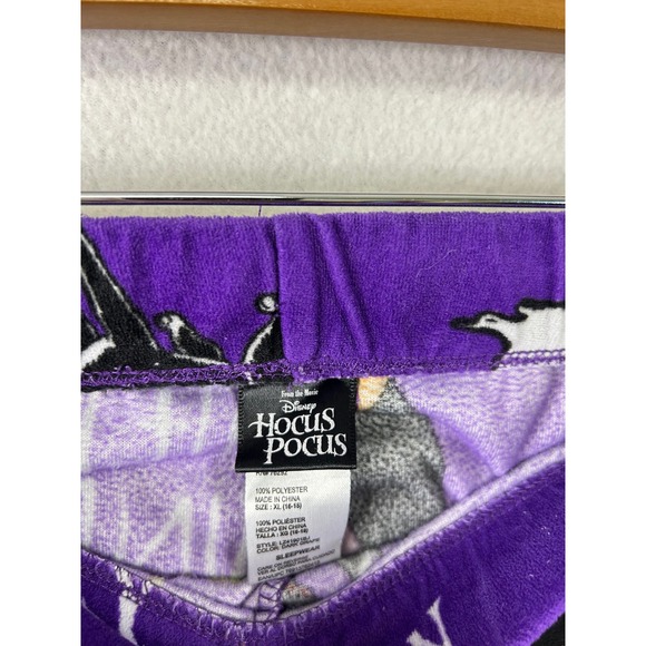 Disney Hocus Pocus Purple Characters Spells Pajama Pants Women's XL 16-18 - Picture 3 of 9